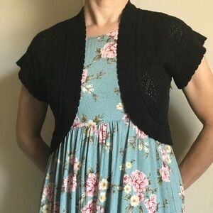 Notations Petite Midnight Black Cardigan